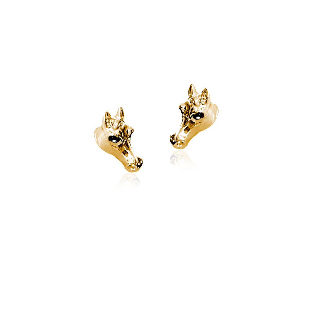 HORSE HEAD STUDS ÖRHÄNGEN