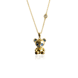 BEAR SKELETON Halsband - Mörkblå