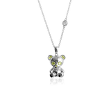 BEAR SKELETON Halsband - Ljus Grön