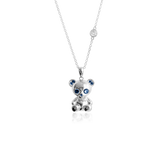 BEAR SKELETON Halsband - Mörkblå