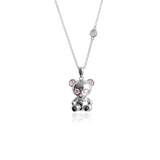 BEAR SKELETON Halsband - Rosa