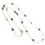 BERRY PEARL SPARKLE ICONIC Necklace - Night Green (Pre-order - Earliest delivery Week 38)