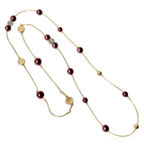 BERRY PEARL SPARKLE ICONIC Halsband - Vinröd