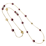BERRY PEARL SPARKLE ICONIC Necklace - Bordeaux (Pre-order - Earliest delivery Week 38)