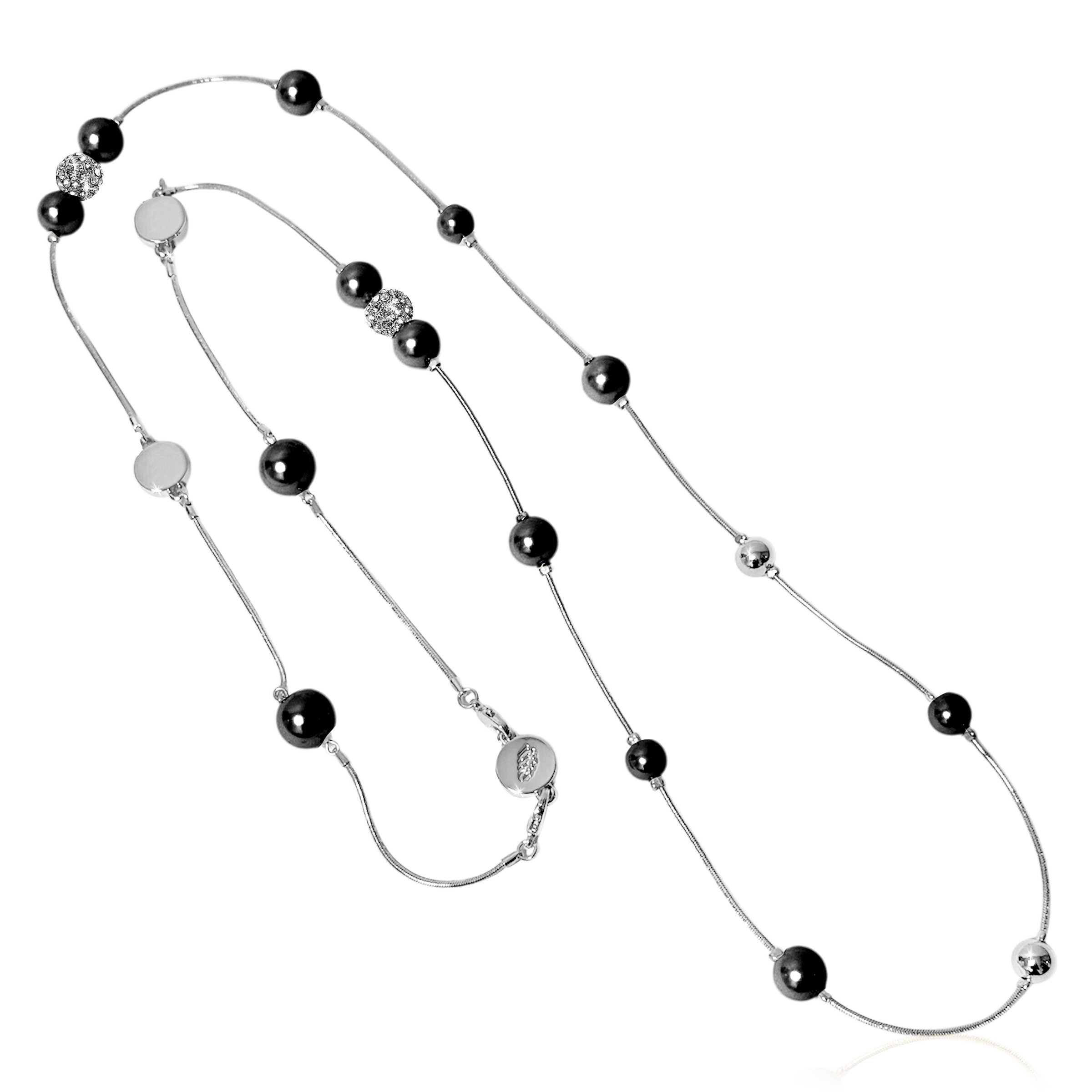 BERRY PEARL SPARKLE ICONIC Necklace - Black (Pre-order - Earliest delivery Week 38)