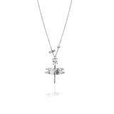 DRAGONFLY REBORN CRYSTAL PENDANT Halsband