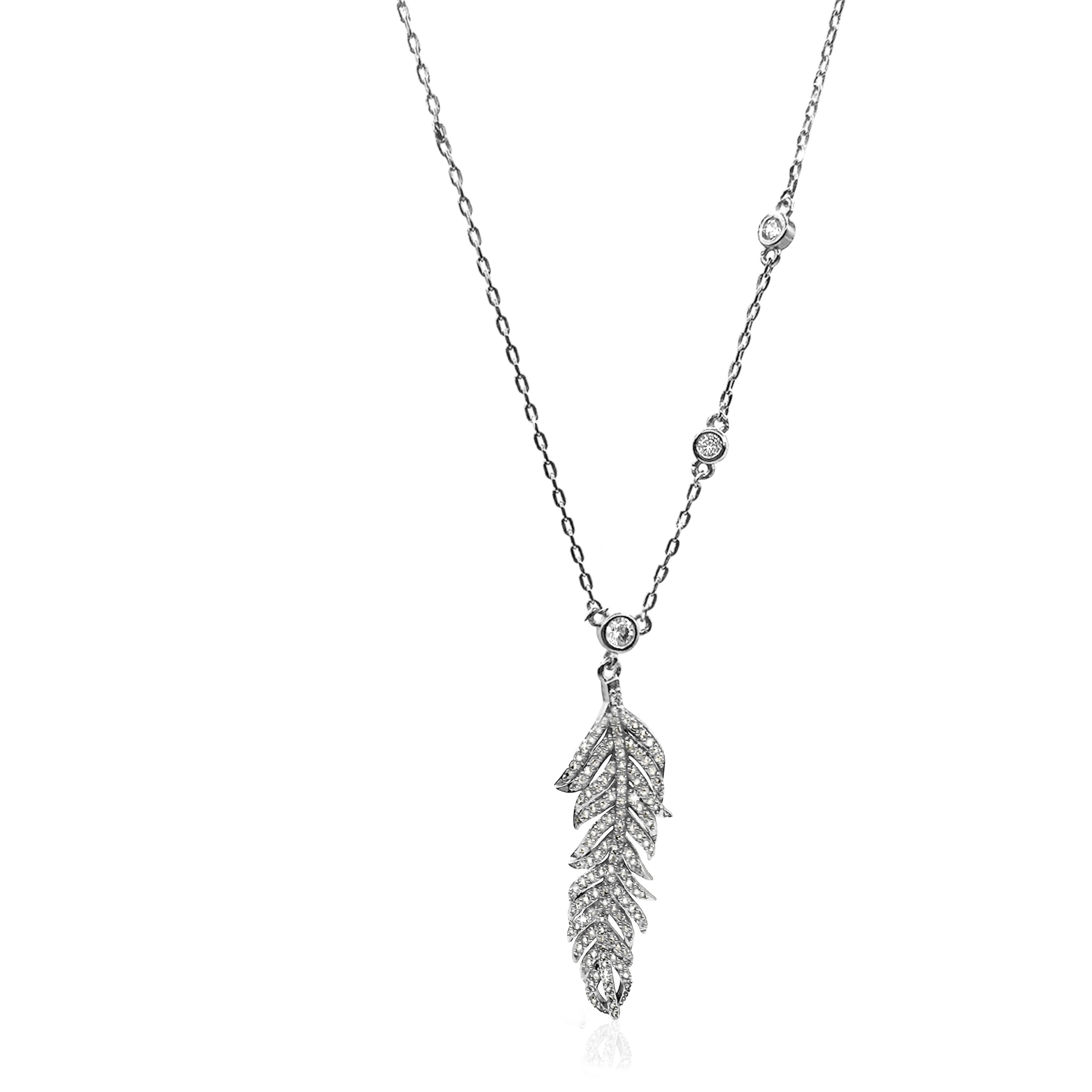 FROSTED FEATHER Halsband