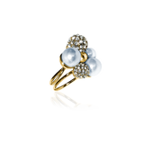 BERRY PEARL SPARKLE MAXI RING - Light blue (Pre-order estimated delivery w.21)