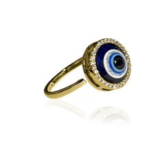 QUEEN BI - EYE OF PROTECTION RING Blue