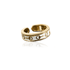 HORSE ENAMEL RING