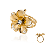 LA FLEUR CRYSTAL Ring - Vit (Förväntad leverans v.26)