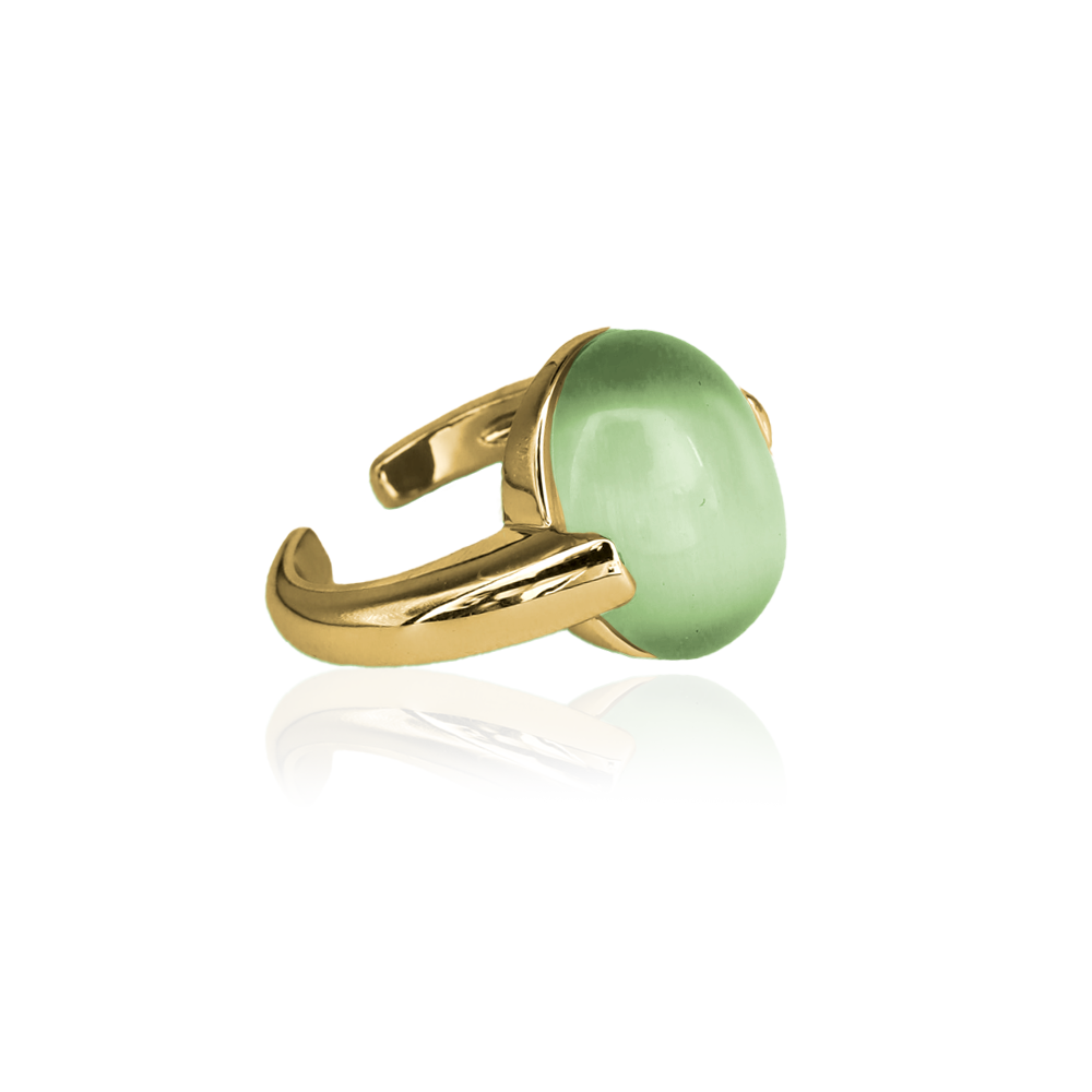 MOONSTONE PEARL RING Soft white
