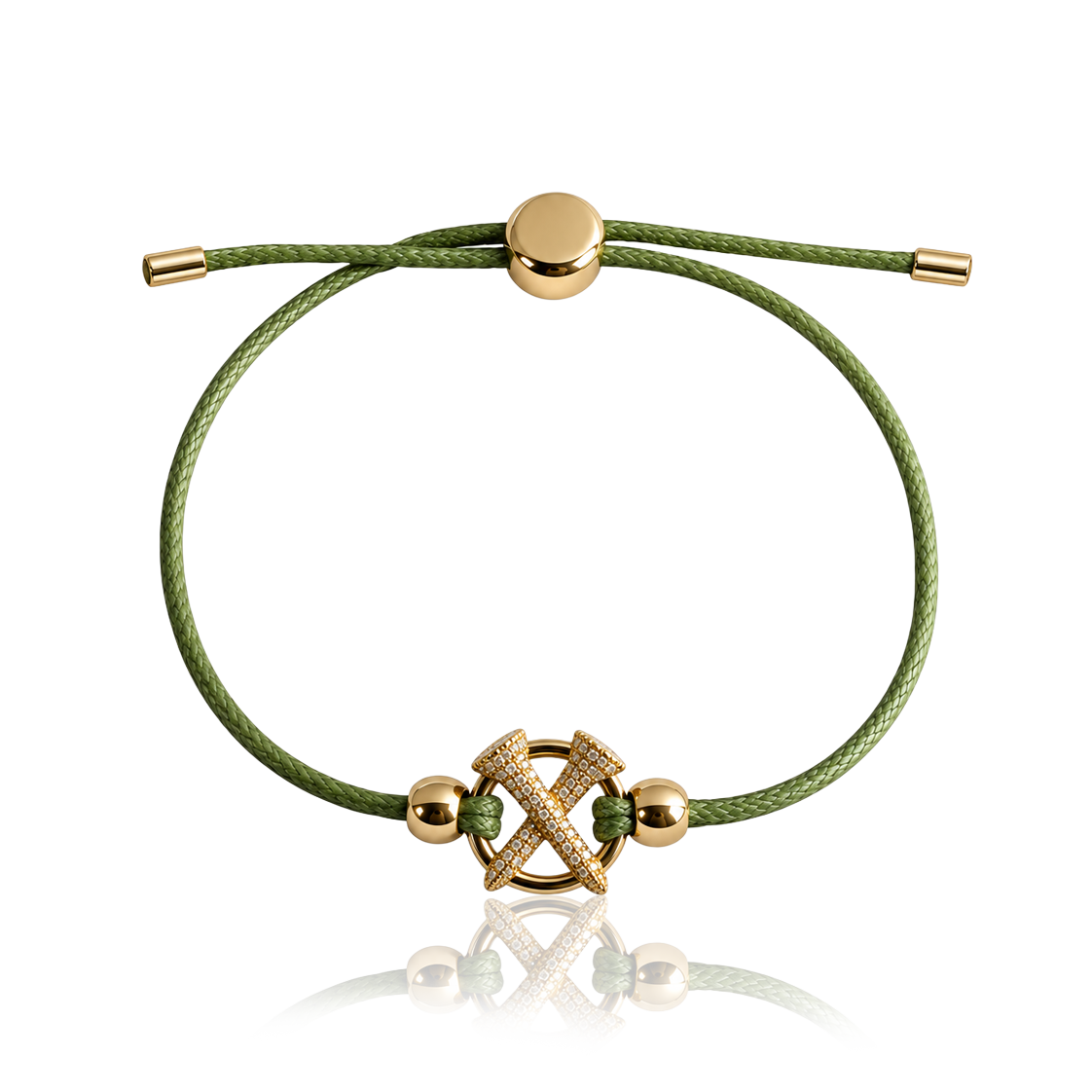 PEG SPARKLE CROSS BRACELET