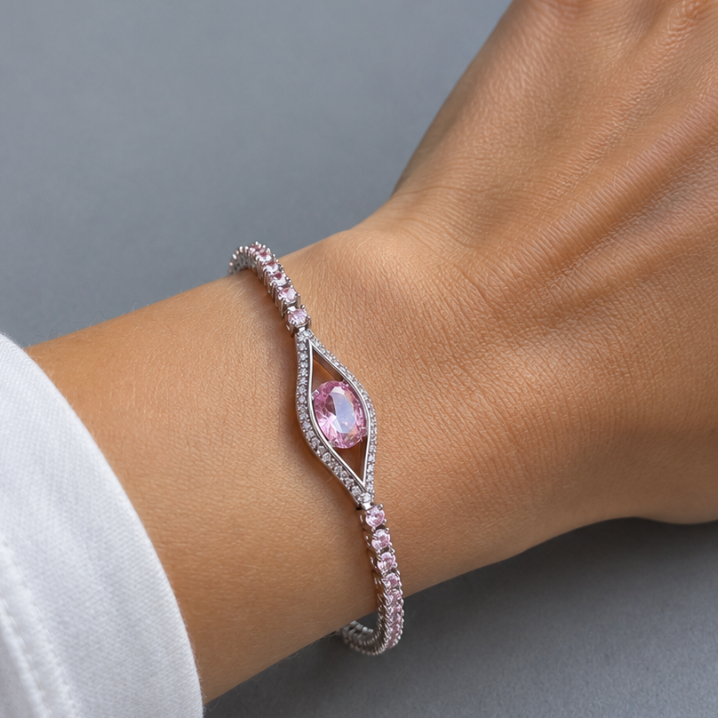 ELECKTRA SPARKLE EYE Armband - Rosa