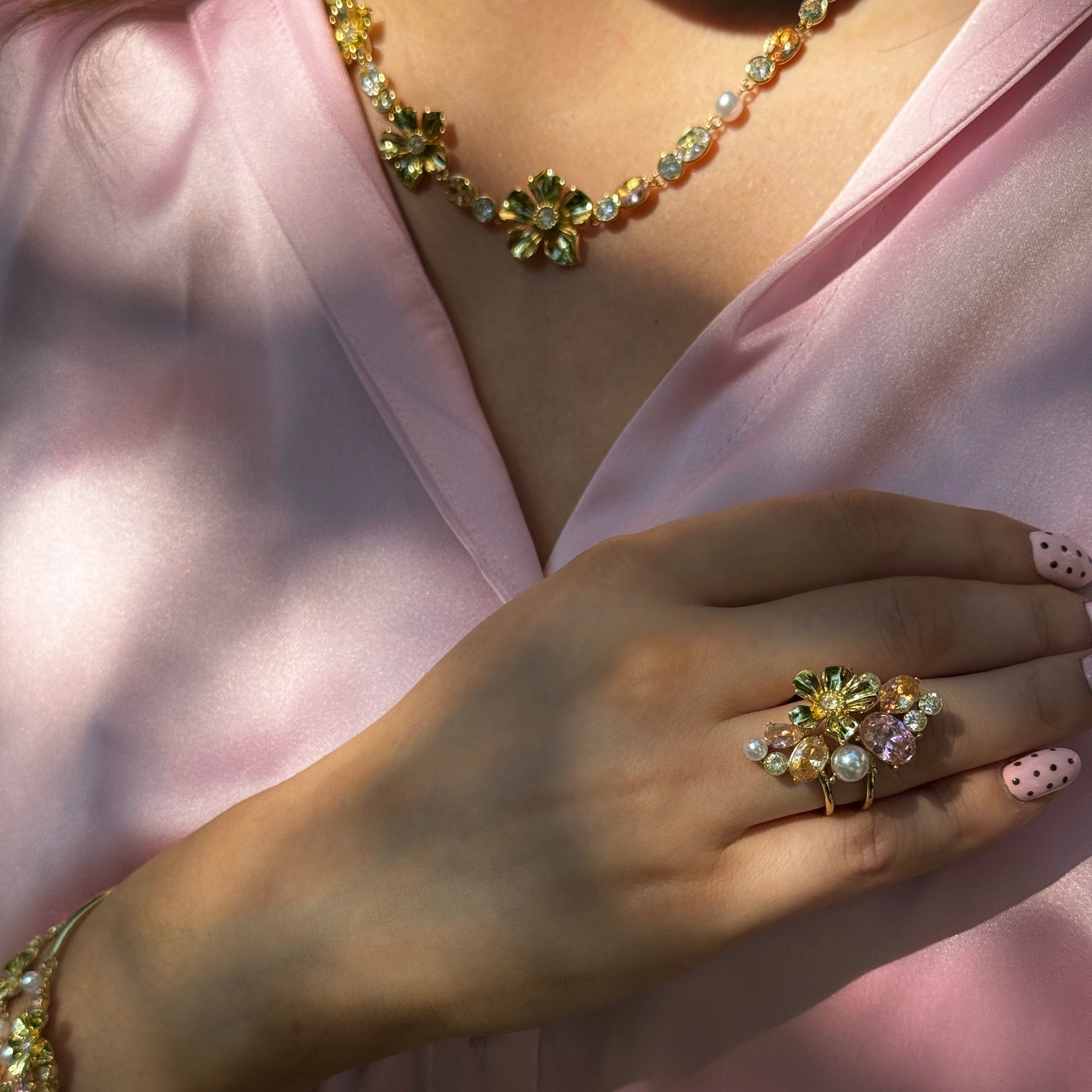 LA FLEUR SIRÈNE GARDEN RING Rosa  (FÖRBESTÄLLNING TIDIGAST LEVERANS V. 28)