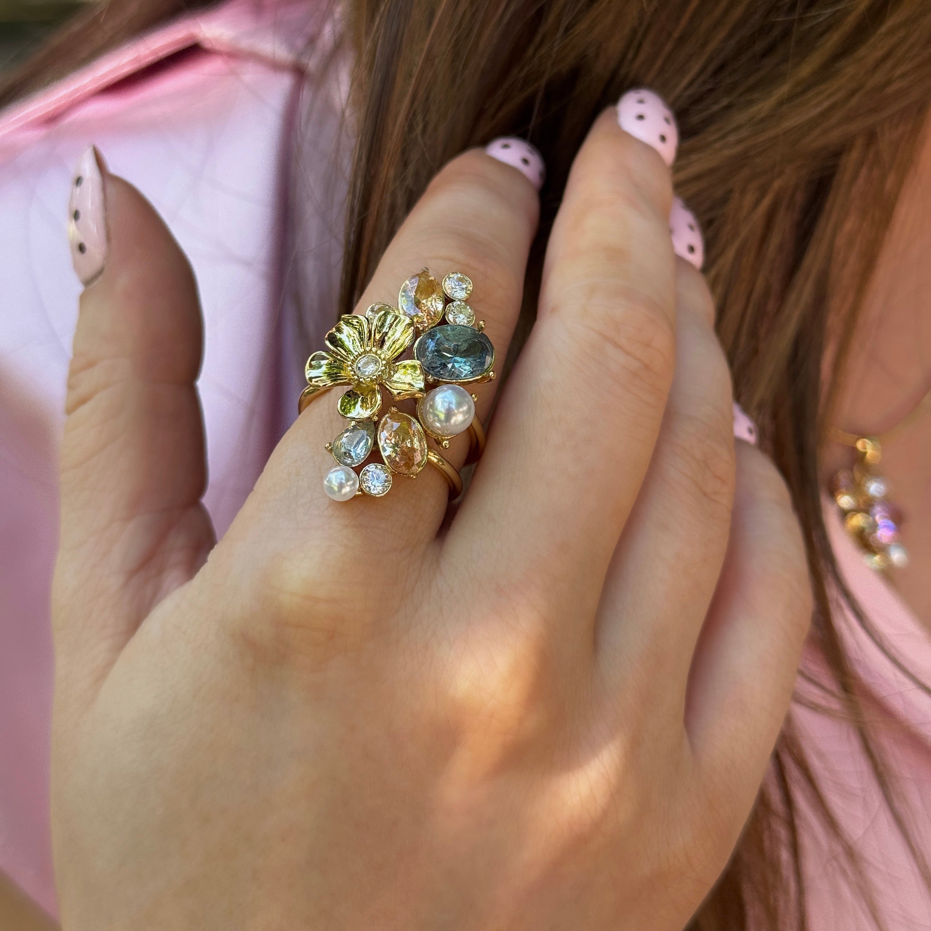 LA FLEUR SIRÈNE GARDEN RING Blå (FÖRBESTÄLLNING TIDIGAST LEVERANS V. 28)