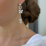 PAPILLON CRYSTAL MULTI HOOP Örhängen