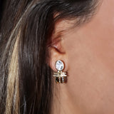 DRAGONFLY REBORN CRYSTAL LOOPS Örhängen