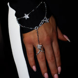 STARLUMEN CRYSTAL Armband med ring