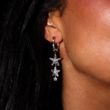 STARLUMEN CRYSTAL HOOPS Örhängen