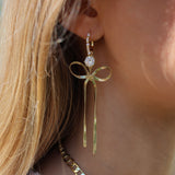 PEARL CRYSTAL HOOP ÖRHÄNGEN