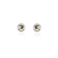 SPARKLE GOLF BALL HALO STUD EARRINGS