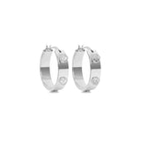PEG HOOP EARRINGS