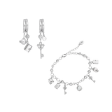 LUCKY CODE Loop Örhängen + Armband Set