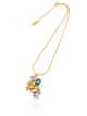 LA FLEUR SIRÈNE GARDEN PENDANT Halsband Blå