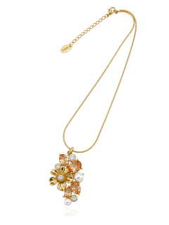 LA FLEUR SIRÈNE GARDEN PENDANT Halsband Champagne