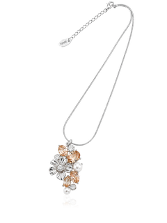 LA FLEUR SIRÈNE GARDEN PENDANT Halsband Champagne