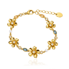 LA FLEUR SIRÈNE GARDEN ARMBAND Blå
