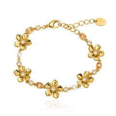 LA FLEUR SIRÈNE GARDEN ARMBAND Champagne