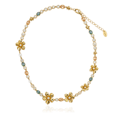 LA FLEUR SIRÈNE GARDEN Halsband Blå