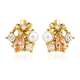 LA FLEUR SIRÈNE GARDEN STUDS Örhängen Champagne