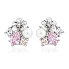 LA FLEUR SIRÈNE GARDEN STUDS Örhängen Rosa