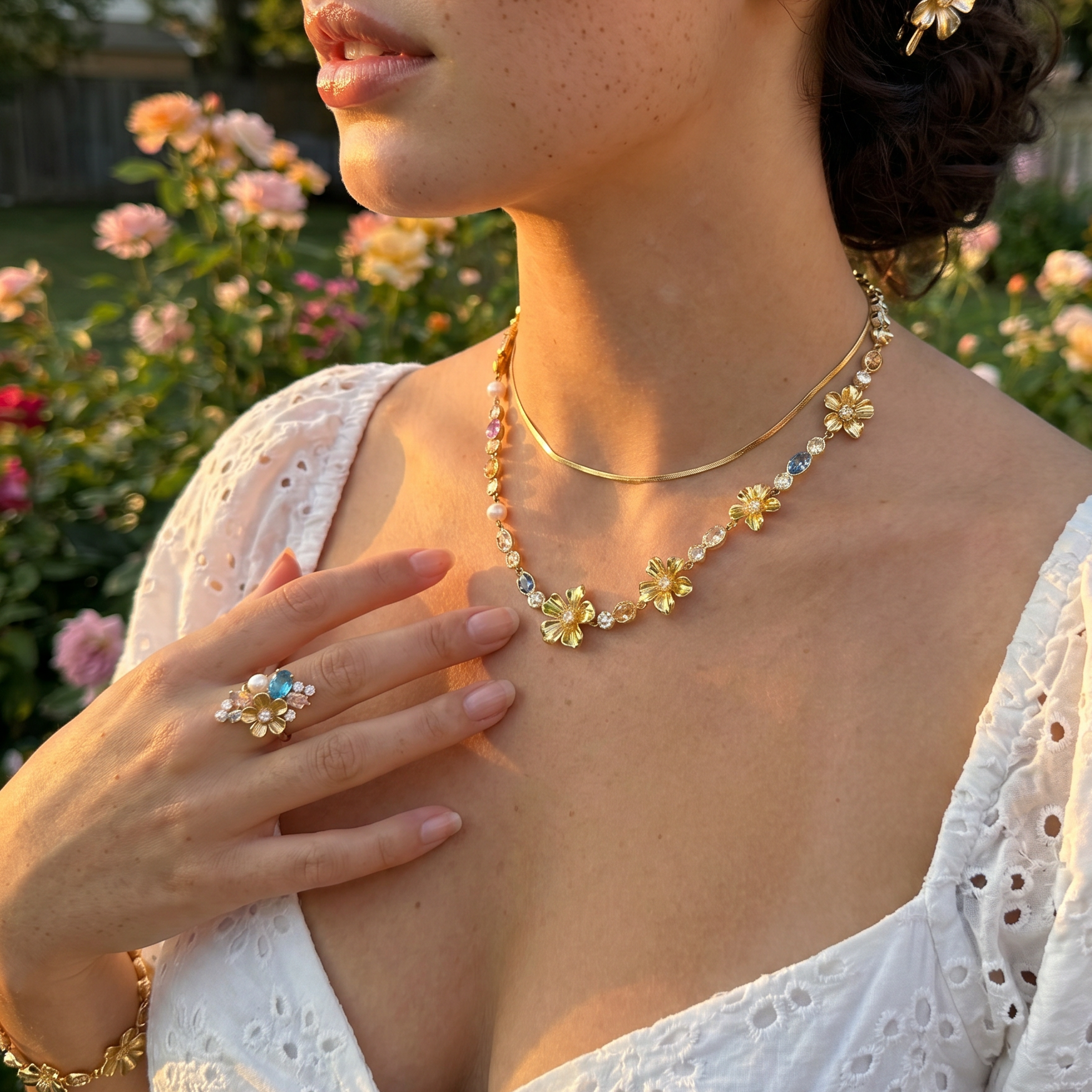 LA FLEUR SIRÈNE GARDEN RING Blå (FÖRBESTÄLLNING TIDIGAST LEVERANS V. 28)