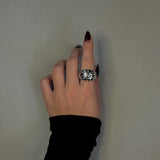 MEGA CRYSTAL RING Silver