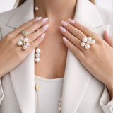 BERRY PEARL MAXI RING