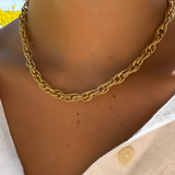 NOBLESSE CHUNKY Singapore chain Necklace 40 cm