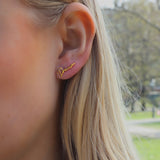 STATEMENT QUOTE STUDS SINGEL ÖRHÄNGE