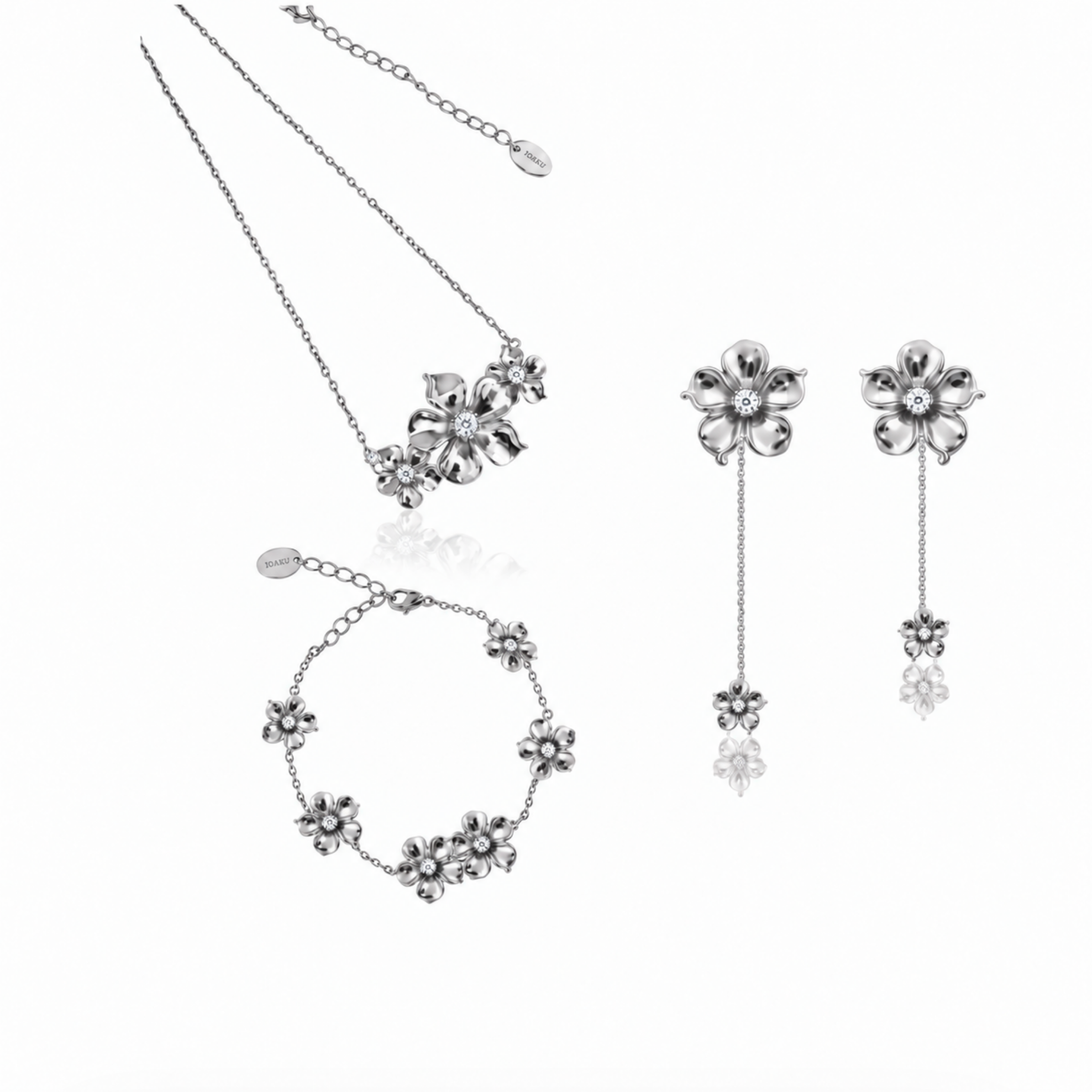 LA FLEUR SET - HANGING + ICONIC BRACELET + PENDANT