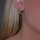 BERRY DOUBLE LOOP EARRINGS