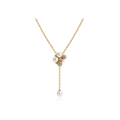 BERRY PEARL PETITE HANGING Halsband