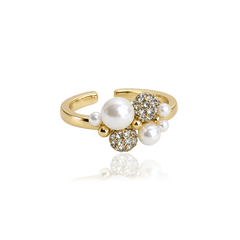 BERRY PEARL PETITE MULTI RING - Förbeställning Leverans v.42