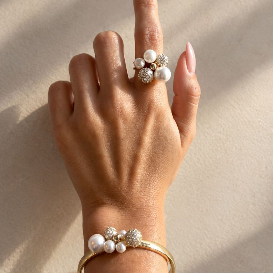 BERRY PEARL PETITE MAXI RING - Förbeställning Leverans v.42