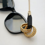 BUBBLE PAVÉ HOOP Örhängen