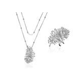 FEATHER ÉLITE Amulet 75 cm + Ring Set