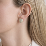 HEART OF PAVÉ STUDS Örhängen