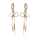 PEARL CRYSTAL HOOP ÖRHÄNGEN